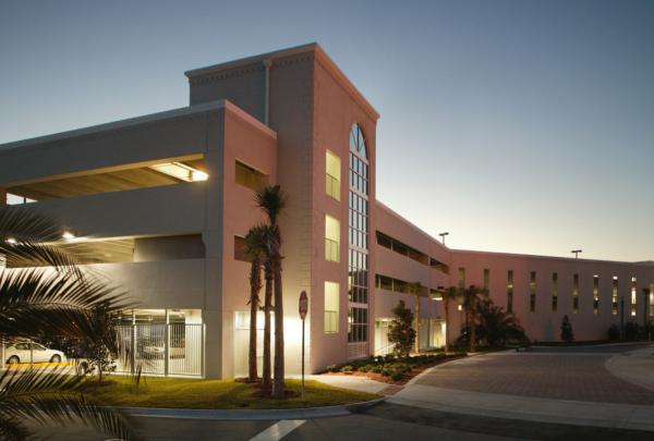 Exterior of Florida State College Parking Garage